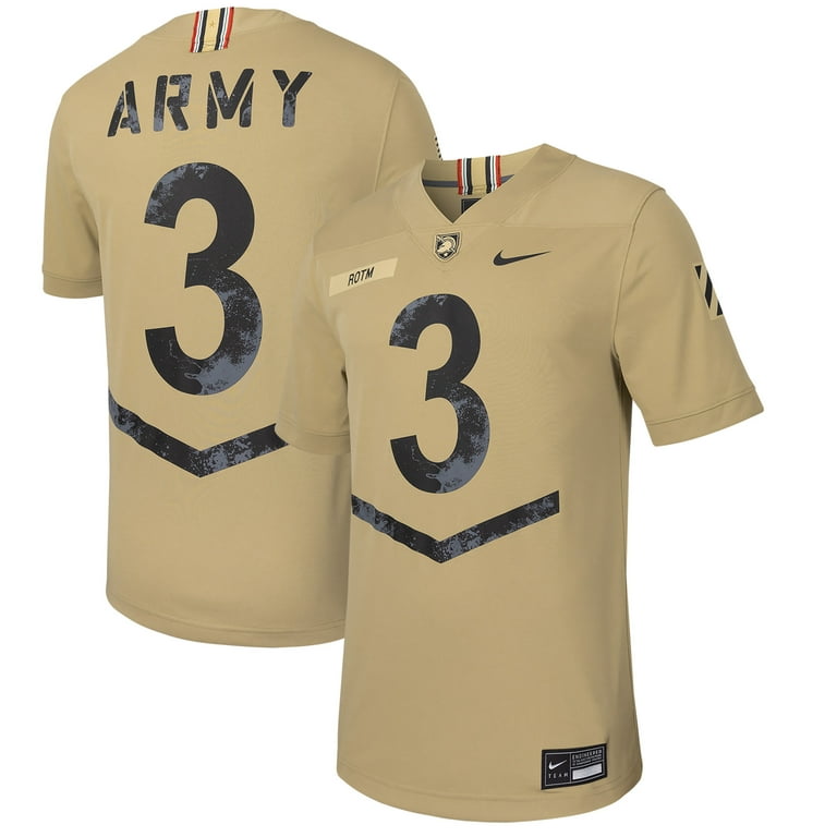 Men's Nike #3 Tan Army Black Knights 2023 Rivalry Collection