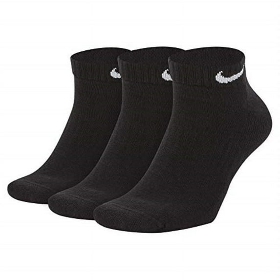 Men's Nike 3-pack Everyday Cushion Low-Cut Training Socks Color: Black Size: 8-12