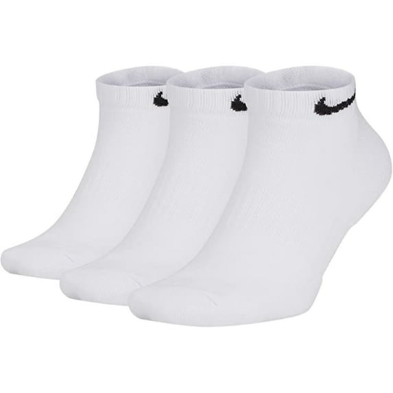 Men's Nike 3-pack Everyday Cushion Low-Cut Training Socks Color: White Size: 8-12