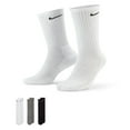 thumbnail image 1 of Men's Nike 3-pack Everyday Plus Cushion Crew Training Socks Color: Grey Multi Size: 8-12, 1 of 3