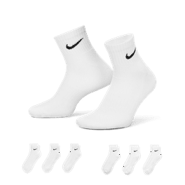 Nike Everyday Cushioned Ankle Socks for Training Sweat Wicking Impact Absorption 3 Pairs Walmart
