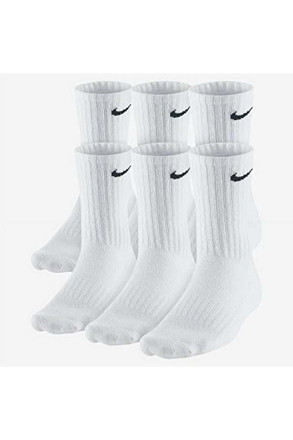 Men's Nike 6-Pack Everyday Cushioned Crew Training Socks (Large Size)