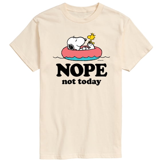Peanuts - Pool Nope Not Today - Men's Short Sleeve Graphic T-Shirt
