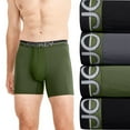 thumbnail image 1 of Men's Jockey® Infinite Cool Microfiber Stretch 5" 3-pack +1 Bonus&nbsp; Boxer Briefs Color: Black Multi Size: M, 1 of 4