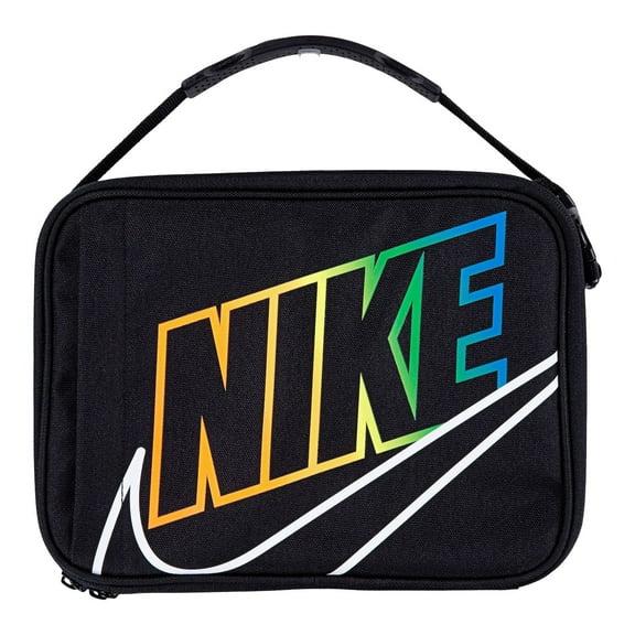 Nike Insulated Hard Shell Lunch Box with Rainbow Swoosh Logo, Durable & Stylish Cooler Bag