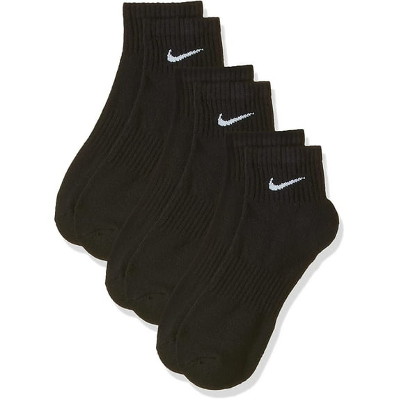 Men's Nike 6-pack Everyday Plus Cushion Crew Training Socks Color: Black Size: 12-15