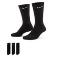 thumbnail image 1 of Men's Nike 3-pack Everyday Cushion Crew Training Socks Color: Black Size: 8-12, 1 of 5