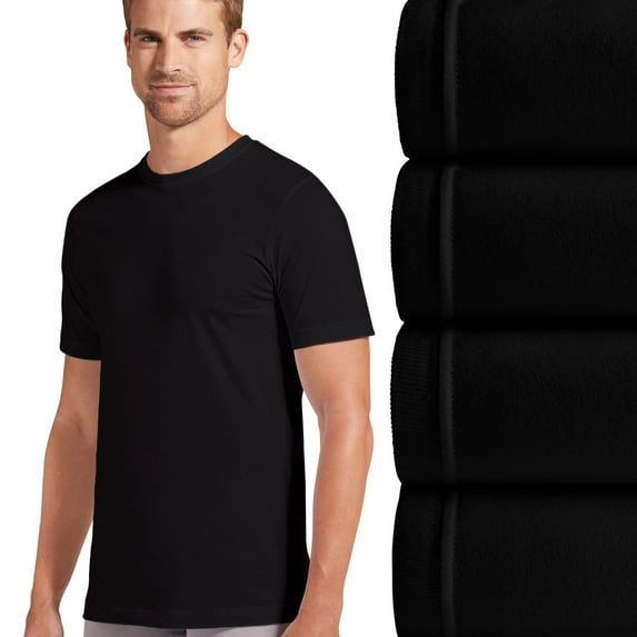 Men's Jockey® Classic 3-pack +1 Bonus StayCool+ Crewneck Tees Color: Black Size: L