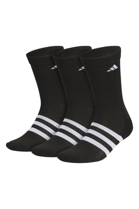 Unisex adidas Adaptive 3-Pack Monochrome Crew Socks Color: Black Size: N/A