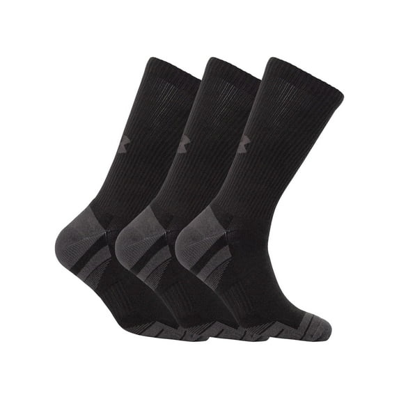 Men's Under Armour Performance Tech 3-Pack Crew Socks Color: Black Size: 9-13