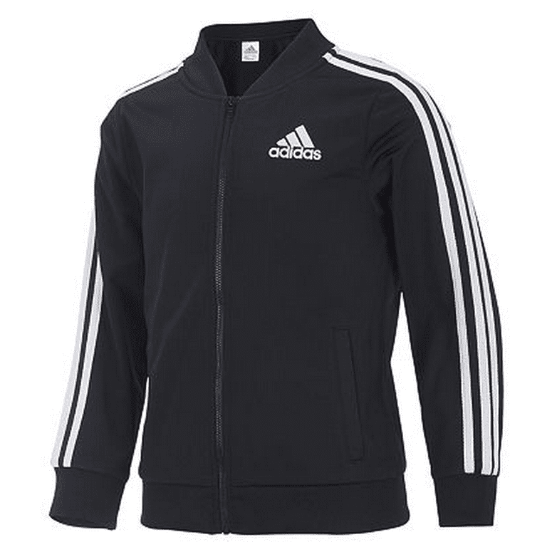 Adidas Girl's Black Tricot Bomber Jacket, XL