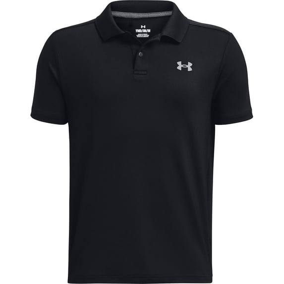Under Armour Boy's Performance Golf Polo (Black, XL)