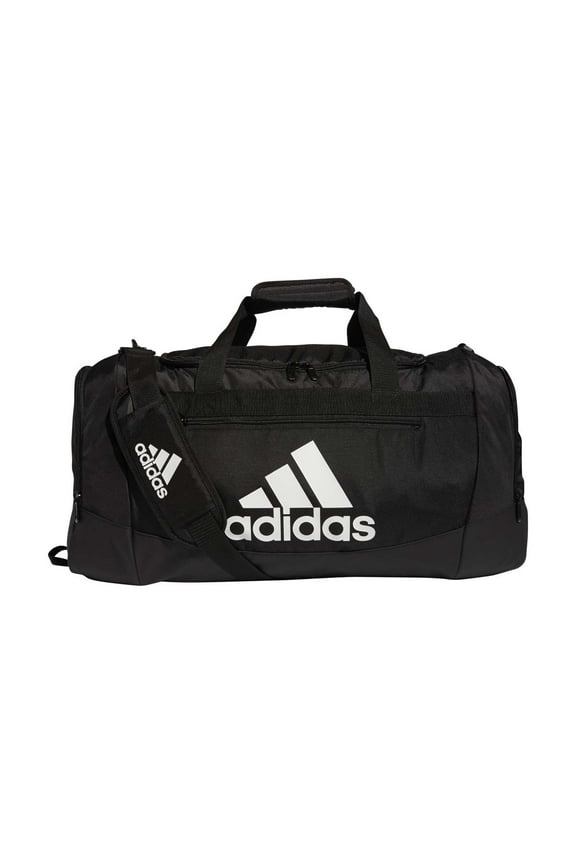 Unisex Defender 4.0 Gym Duffel Bag for Men and Women, Black/White, Small (38L)