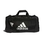 adidas Unisex Defender 4.0 Gym Duffel Bag for Men and Women, Black/White, Small 38L