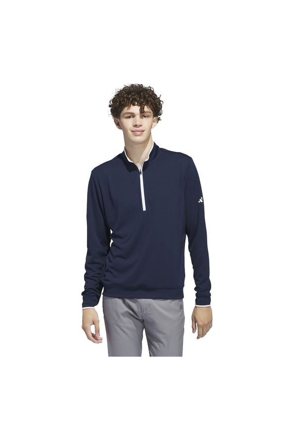 Men's adidas Lightweight Half-Zip Golf Top Color: Collegiate Navy Size: L