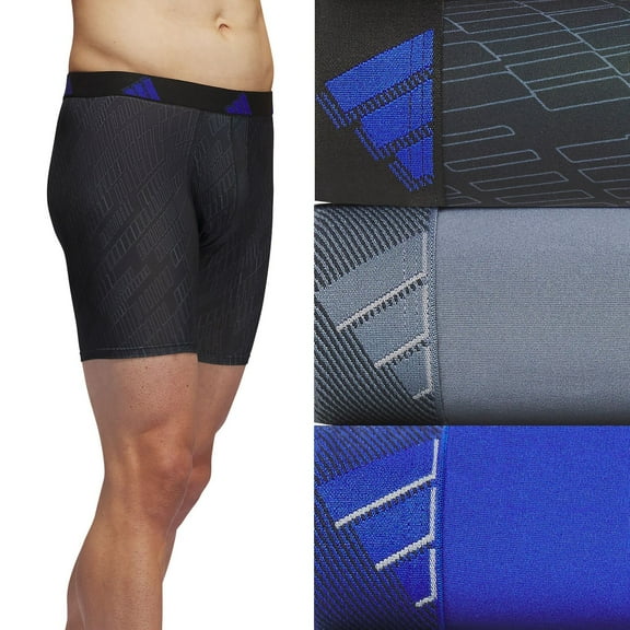 Men's Adidas 6-pack Everyday Plus Cushion Crew Training Socks Color: Ghost Black Onix Size: L