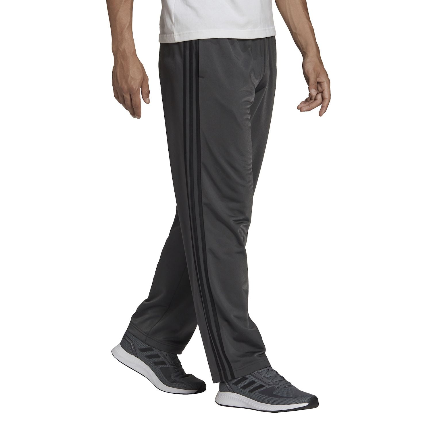 Adidas LEGEND INK/WHITE Men's Essentials 3-StripesTrack Pants, US
