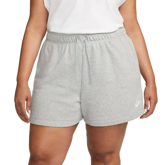 Plus Size Nike Club Fleece Shorts Color: Gray Heather Size: 4X
