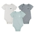 thumbnail image 1 of Baby Nike Short Sleeve 3-Pack Bodysuits Color: Green Size: 6 MONTHS, 1 of 4