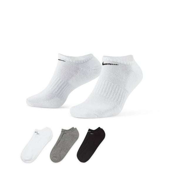 Men's Nike 3-pack Everyday Cushion No-Show Training Socks Color: Grey Multi Size: N/A