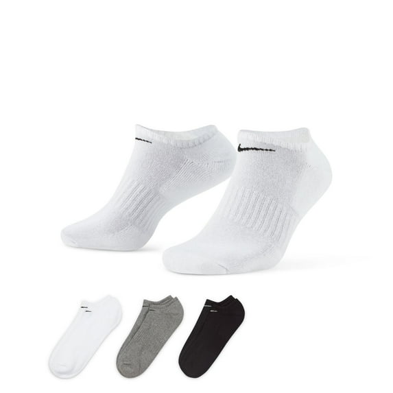 Men's Nike 3-pack Everyday Cushion No-Show Training Socks Color: Grey Multi Size: N/A