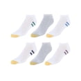 thumbnail image 1 of Men's GOLDTOE® 6-Pack Athletic Low Cut Socks Color: Multi Stripe White Size: 6-12, 1 of 7