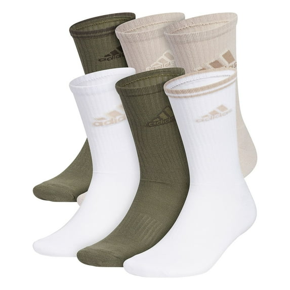 Men's Nike 6-pack Everyday Plus Cushion Crew Training Socks Color: Olive Biege Size: N/A