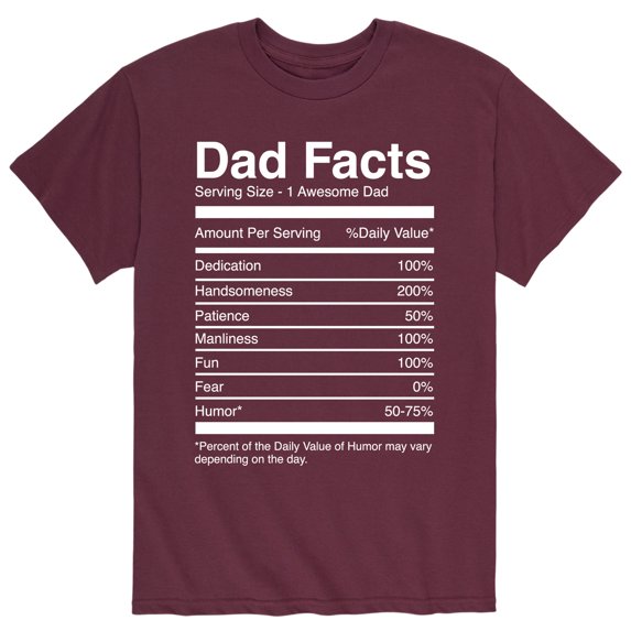 Instant Message - Dad Facts - Men's Short Sleeve Graphic T-Shirt