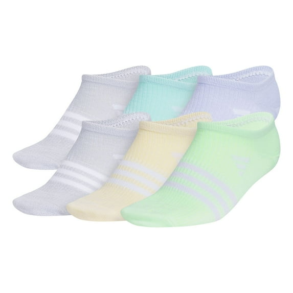Men's Nike 6-pack Everyday Plus Cushion Crew Training Socks Color: Violet Aqua Gray Size: LARGE