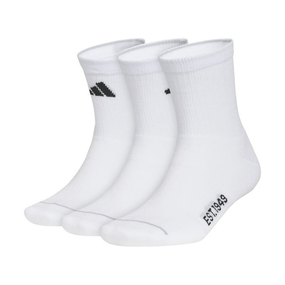 Men's adidas Cushioned Sport 2.0 High Quarter Sock 3-Pack Color: White Black Size: N/A