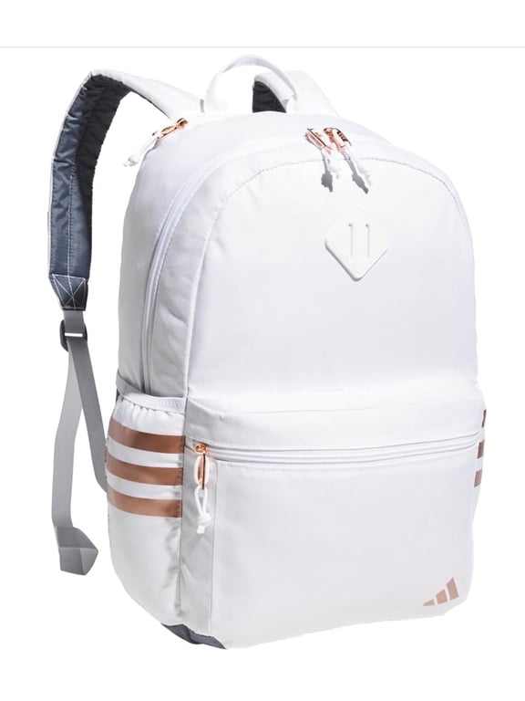 Classic 3S 5 Backpack, White/Gold