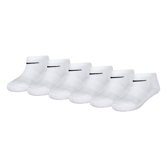Men's Nike 6-pack Everyday Plus Cushion Crew Training Socks Color: White Size: 4-5