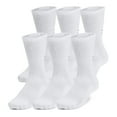 thumbnail image 1 of Men's Under Armour Training Cotton 6-Pack Crew Socks Color: White Size: 9-13, 1 of 4