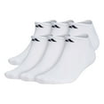 thumbnail image 1 of Men's Adidas 6-pack Everyday Plus Cushion Crew Training Socks Color: White Size: L, 1 of 5