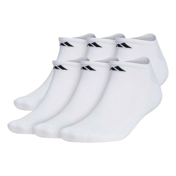 Men's Adidas 6-pack Everyday Plus Cushion Crew Training Socks Color: White Size: L