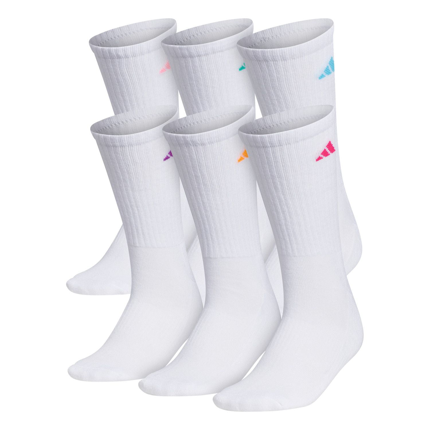 Women's Nike 6-pack Everyday Plus Cushion Crew Training Socks Color: White Size: N/A