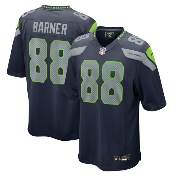 Men's Nike A.J. Barner College Navy Seattle Seahawks Game Jersey