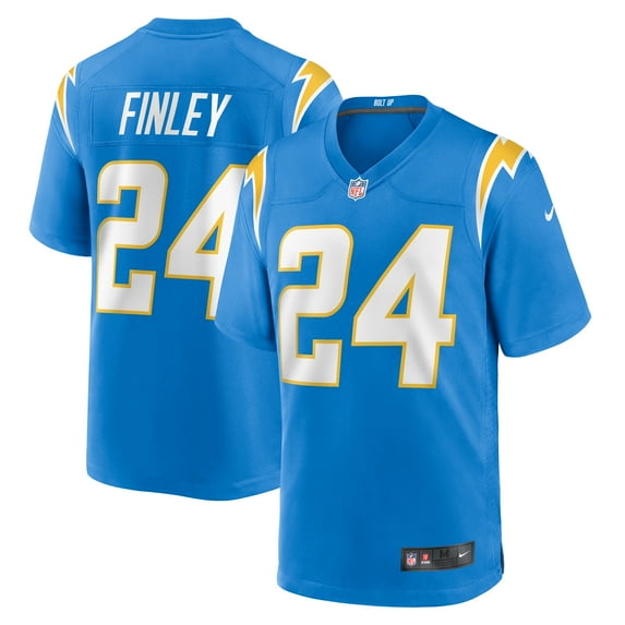 Men's Nike AJ Finley Powder Blue Los Angeles Chargers Team Game Jersey