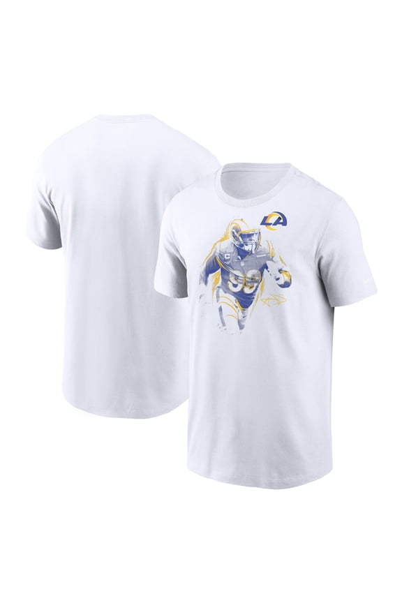 Men's Nike Aaron Donald White Los Angeles Rams Player Graphic T-Shirt