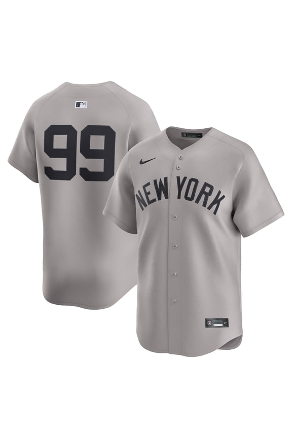 Men's Nike Aaron Judge Gray New York Yankees Road Limited Player Jersey