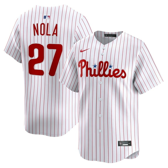 Men's Nike Aaron Nola White Philadelphia Phillies Home Limited Player Jersey