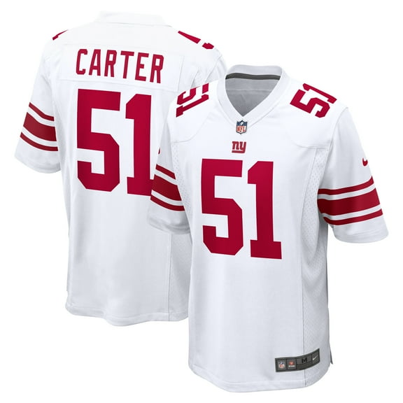 Men's Nike Abdul Carter White New York Giants First Round Pick Game Jersey