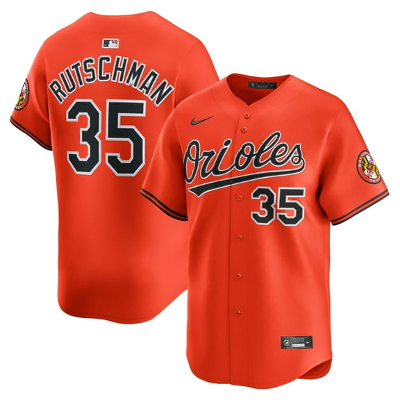 Men's Nike Adley Rutschman Orange Baltimore Orioles 2nd Alternate Limited Player Jersey