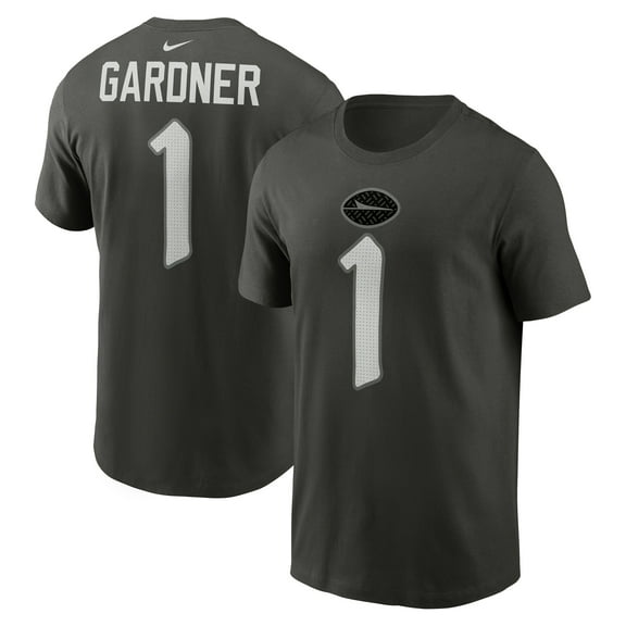 Men's Nike Ahmad Sauce Gardner Gotham Green New York Jets 2025 Rivalries Collection Player Name & Number T-Shirt