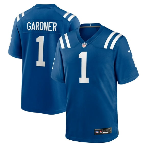 Men's Nike Ahmad Sauce Gardner  Royal Indianapolis Colts Team  Game Jersey