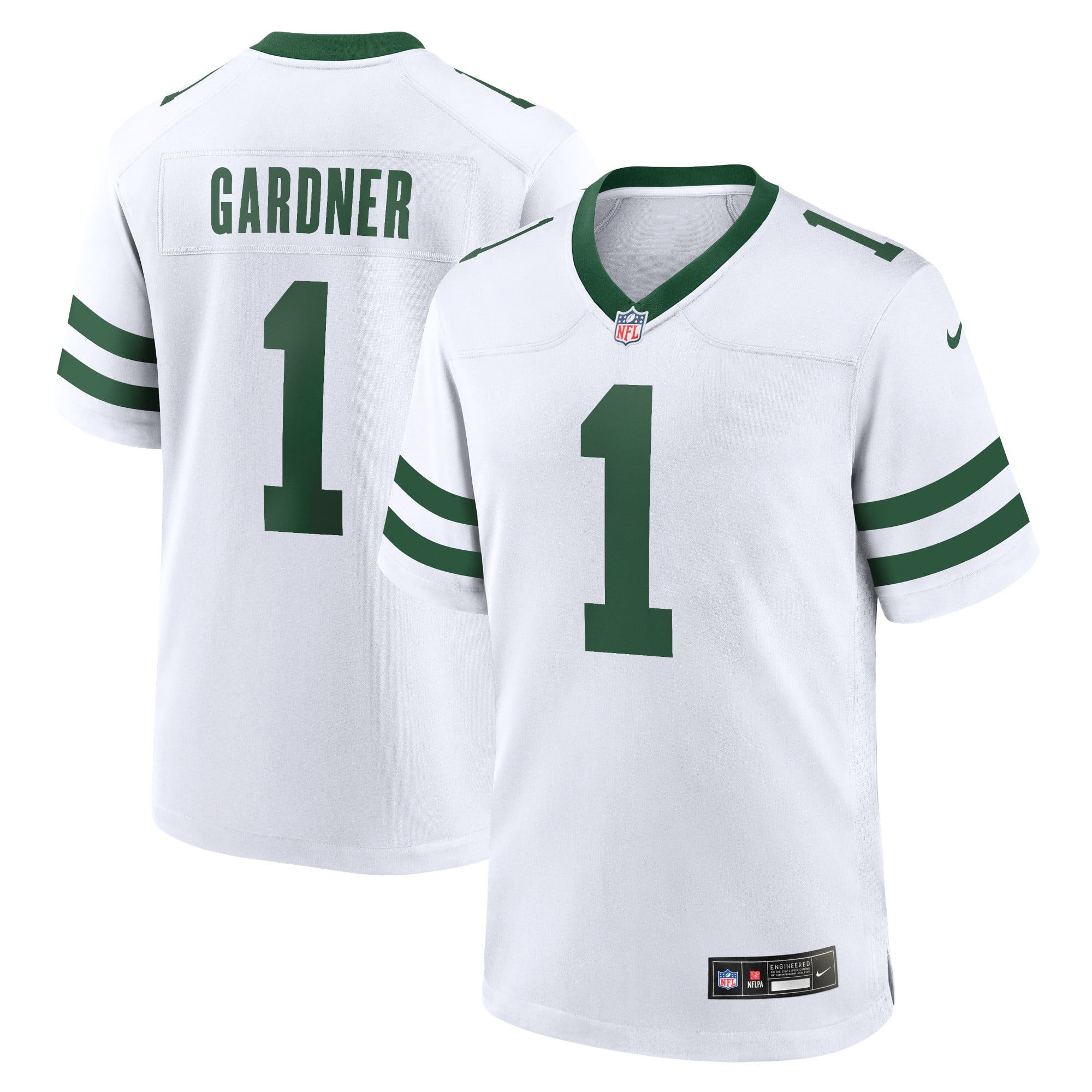 Men's Nike Ahmad Sauce Gardner White New York Jets Legacy Player Game
