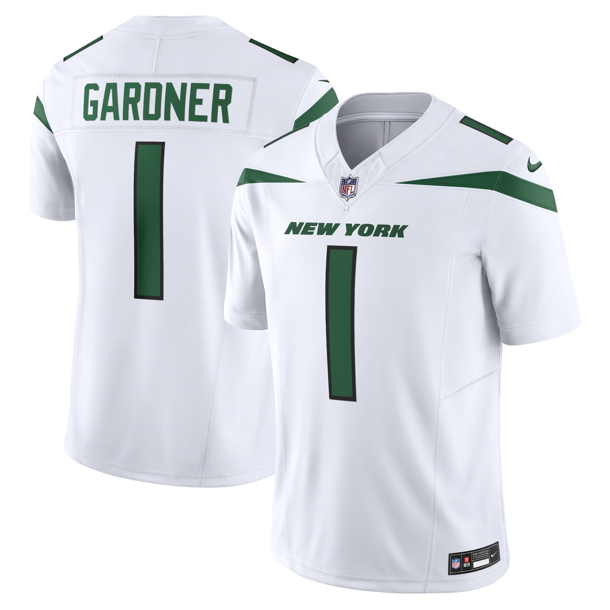 Ahmad Sauce Gardner Autographed New York Jets Signed Football Full Siz