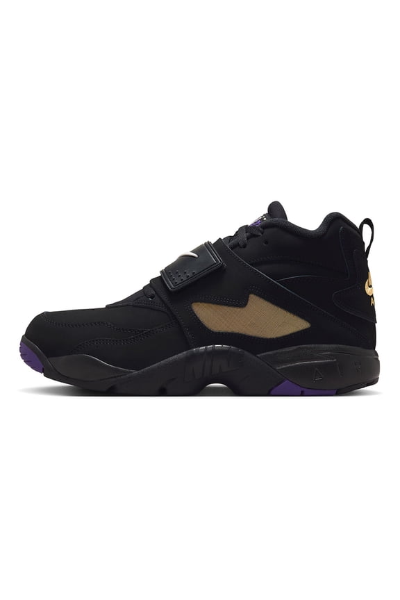 Men's Nike Air Diamond Turf Black/White-Club Purple (HV2282 001) - 8