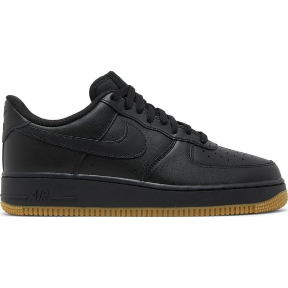 Men's Nike Air Force 1 '07 Black/Black-Gum Light Brown (DZ4404 001) - 11.5