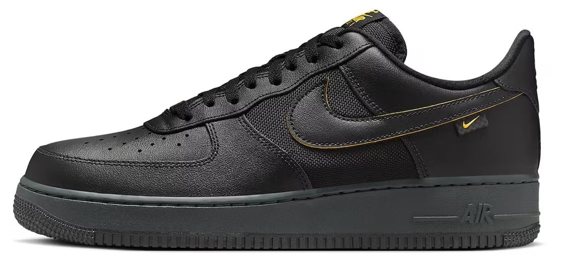 Men's Nike Air Force 1 '07 Black/University Gold (FZ4617 001) - 8
